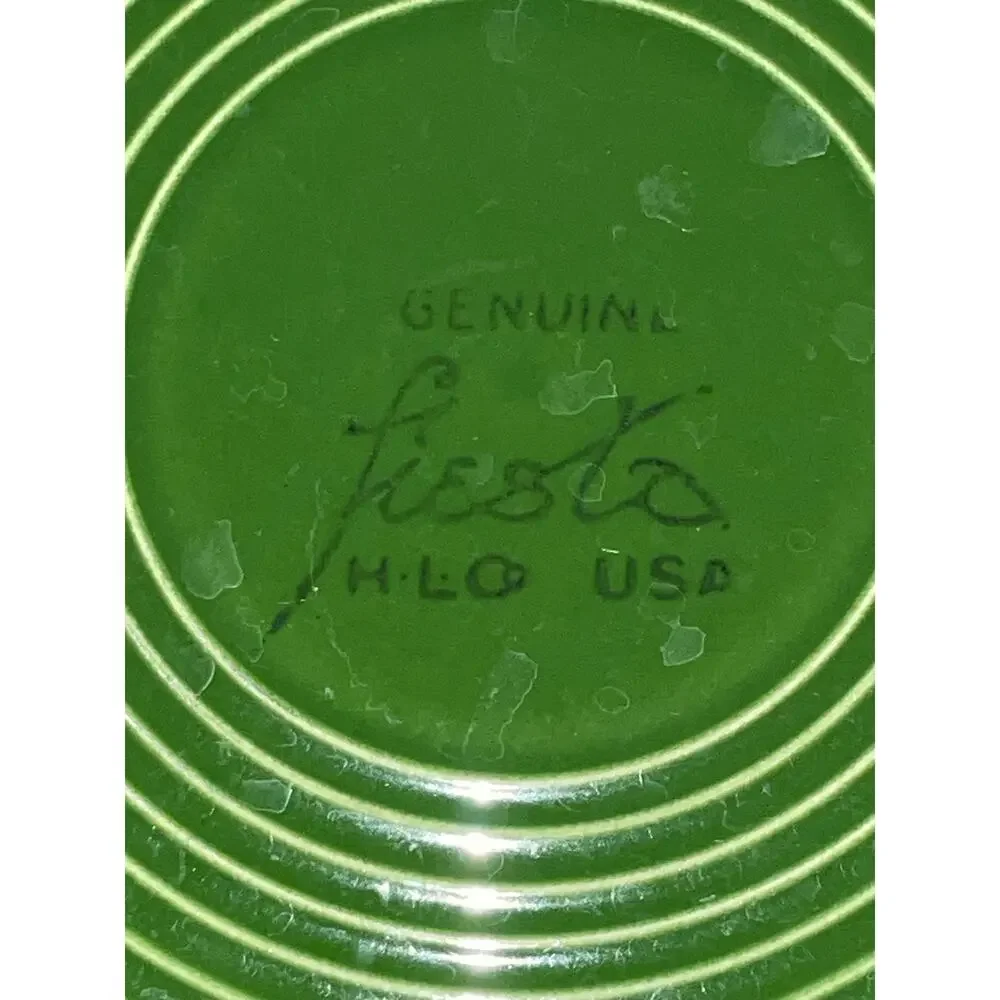 Vintage Fiestaware Forest Green Set: 9.5